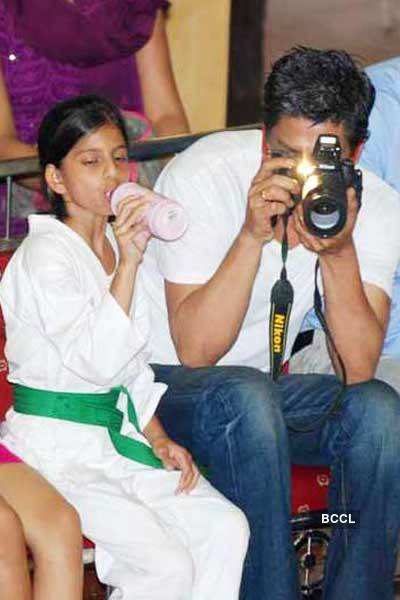 SRK & kids @ Taekwondo competition