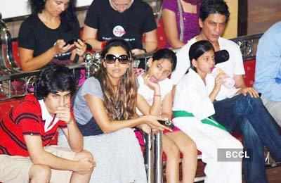 SRK & kids @ Taekwondo competition