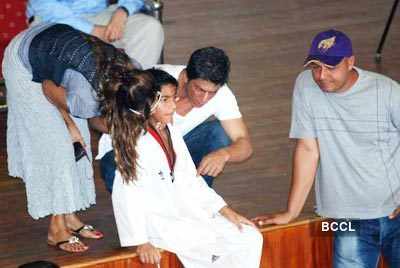 SRK & kids @ Taekwondo competition