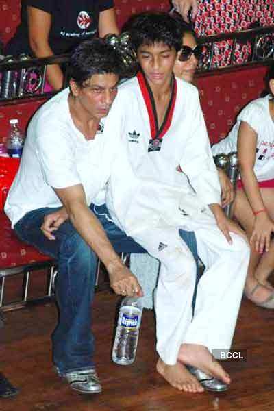 SRK & kids @ Taekwondo competition