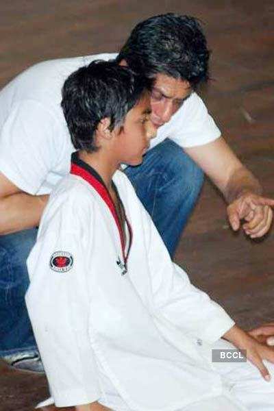 SRK & kids @ Taekwondo competition