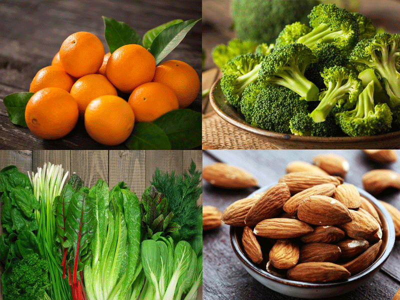calcium fruits and vegetables