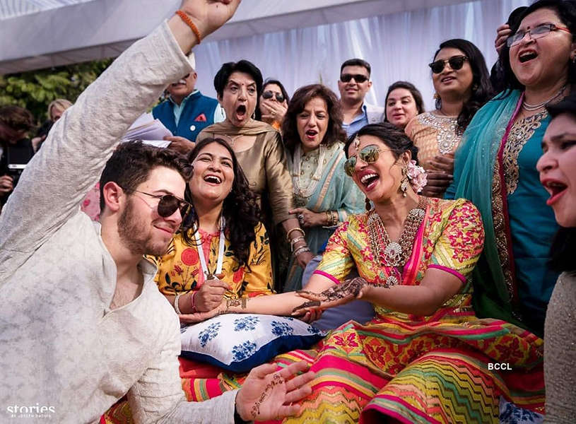 Unseen pictures from Priyanka Chopra and Nick Jonas’s haldi ceremony