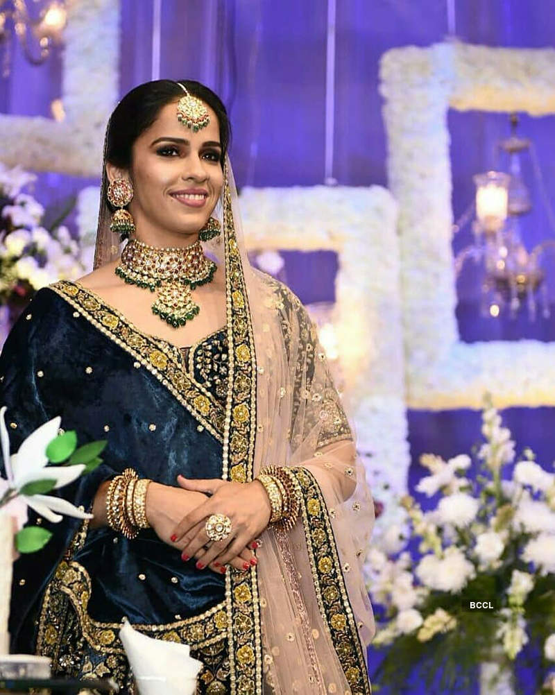 First pictures from Saina Nehwal and Parupalli Kashyap’s wedding reception