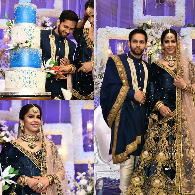 First pictures from Saina Nehwal and Parupalli Kashyap’s wedding reception