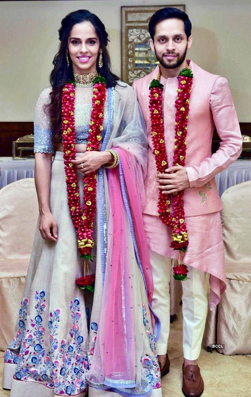 First pictures from Saina Nehwal and Parupalli Kashyap’s wedding reception