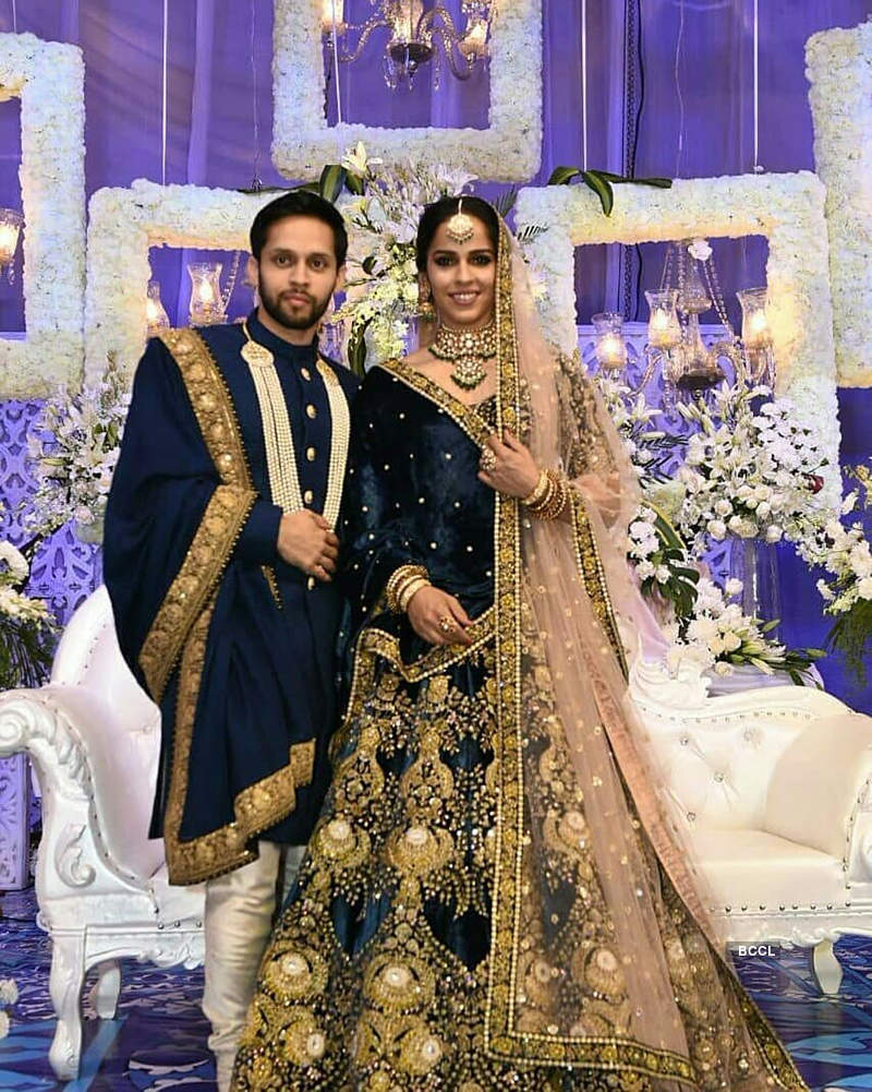 First pictures from Saina Nehwal and Parupalli Kashyap’s wedding reception