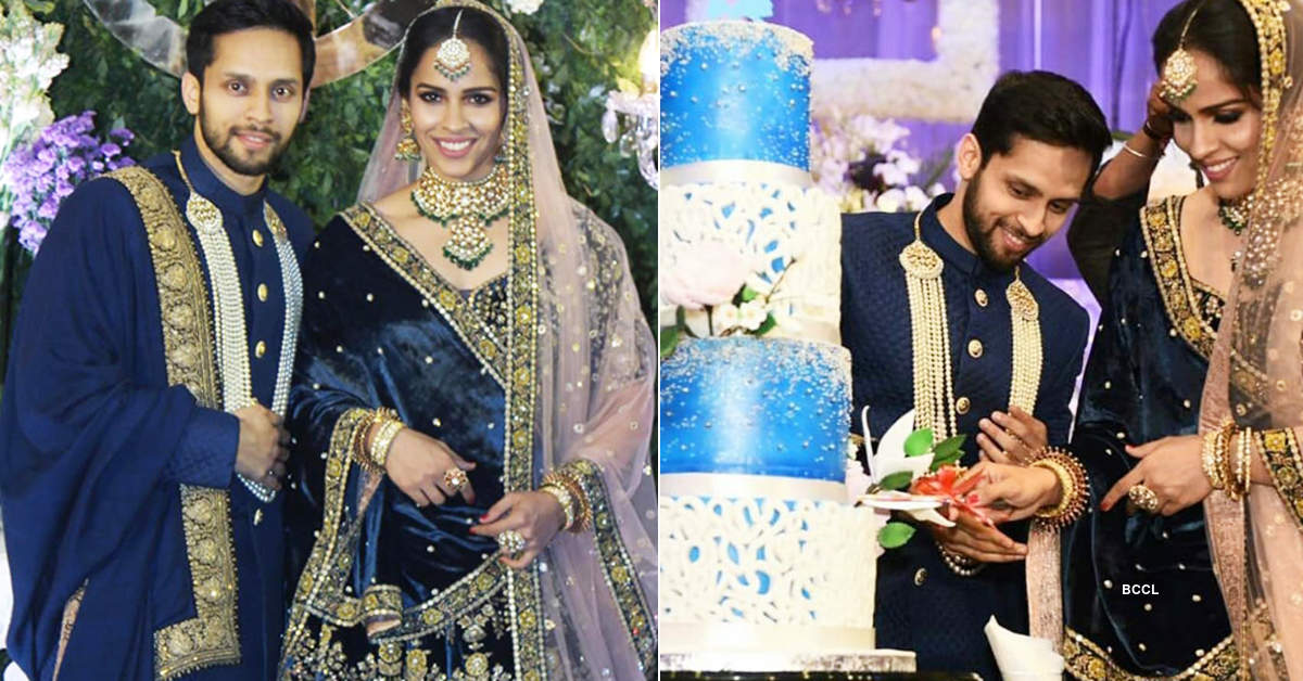 First pictures from Saina Nehwal and Parupalli Kashyap’s wedding reception