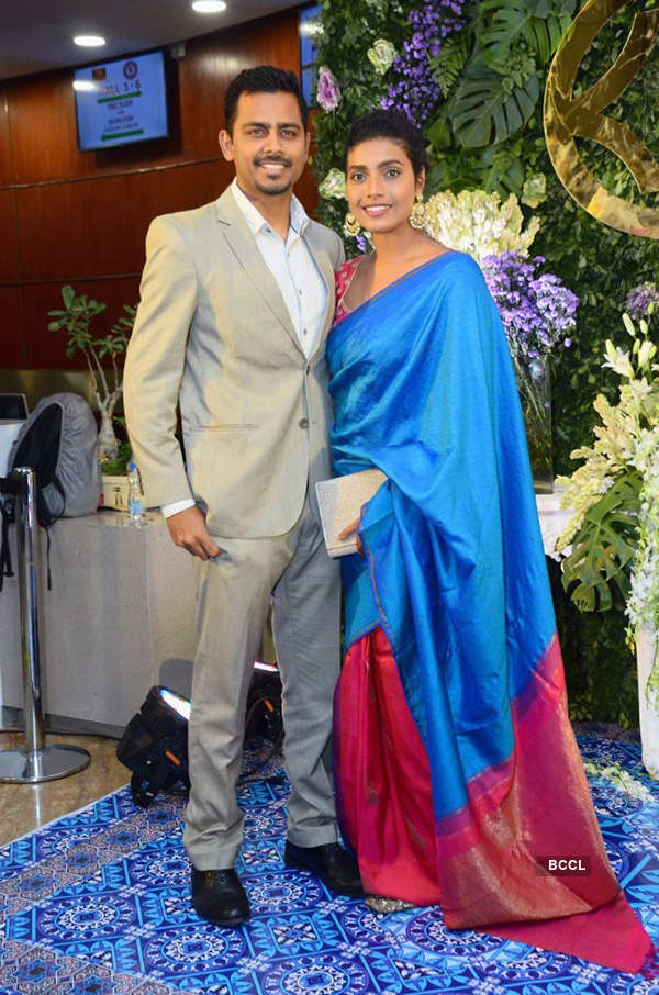 First pictures from Saina Nehwal and Parupalli Kashyap’s wedding reception