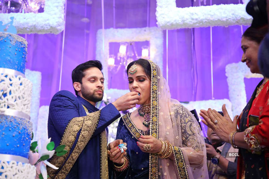 First pictures from Saina Nehwal and Parupalli Kashyap’s wedding reception