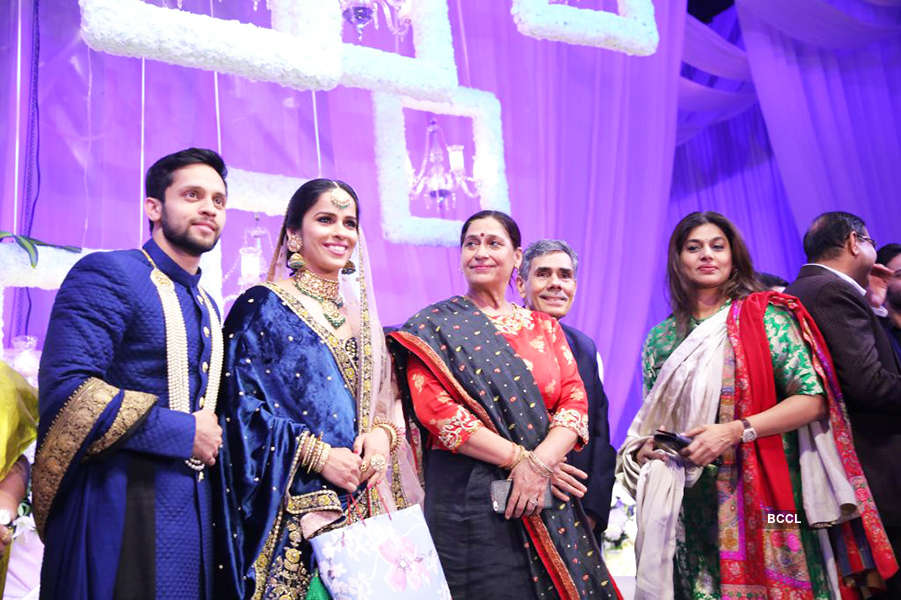 First pictures from Saina Nehwal and Parupalli Kashyap’s wedding reception