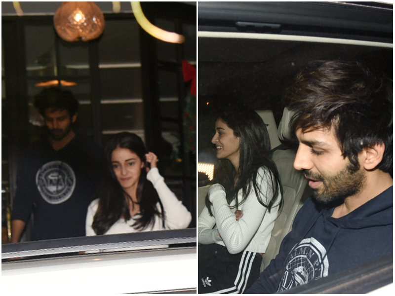 Photos: Kartik Aaryan spotted with Ananya Panday on an evening date