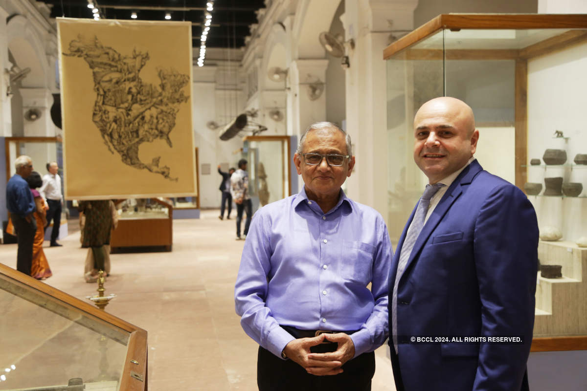 City dignitaries attend Italian artist Pietro Ruffo's art exhibition