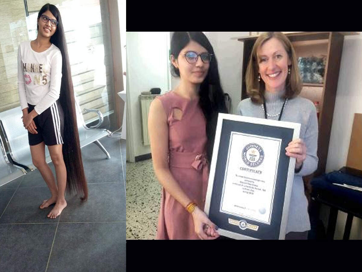 Gujarat Teen Enters Record Books With 170 5cm Long Hair