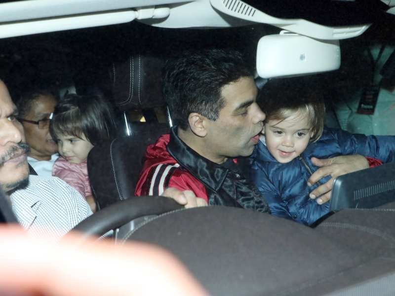 Photo: Karan Johar Arrives With Twins Yash Johar And Roohi Johar For ...