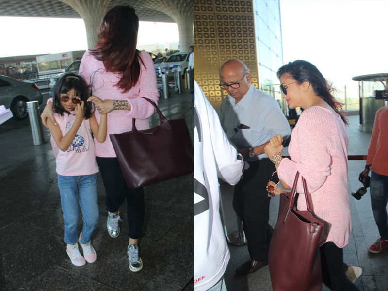 Aishwarya Rai Bachchan and Aradhya twin their sneakers at the