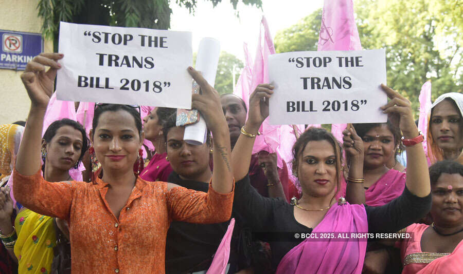 Transgender community protests against Transgender Persons Bill (2018)