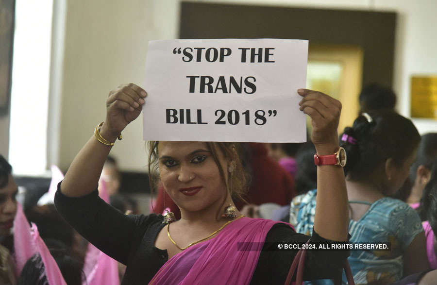 Transgender community protests against Transgender Persons Bill (2018)