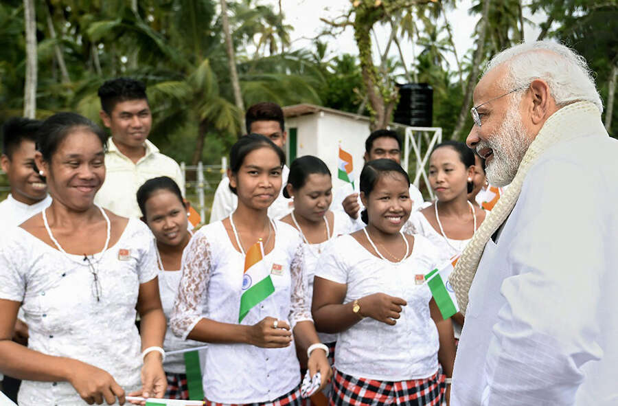 PM Narendra Modi visits Car Nicobar