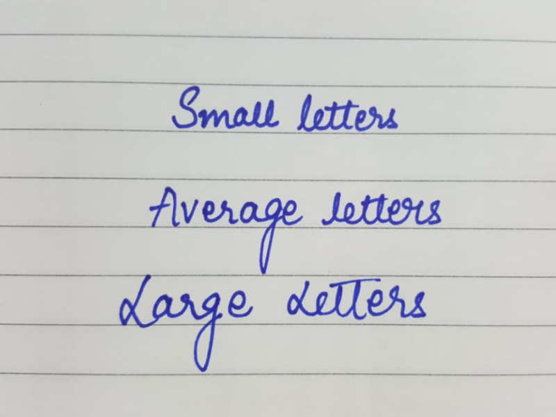 Size of letters