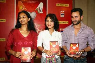 Saif launches Anuja Chauhan's book