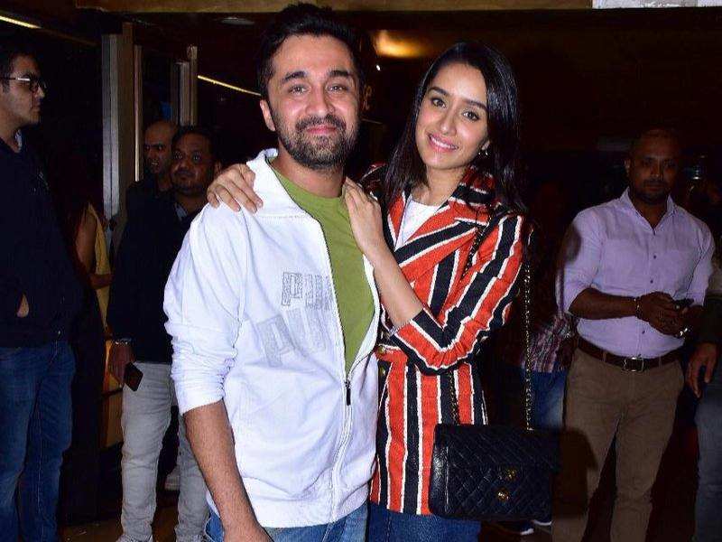 Siddhant Kapoor and Shraddha Kapoor spotted together at the screening of 'Bombairiya'