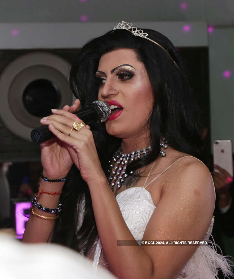 Revellers have a gala time at a Pink Pride Ball Party