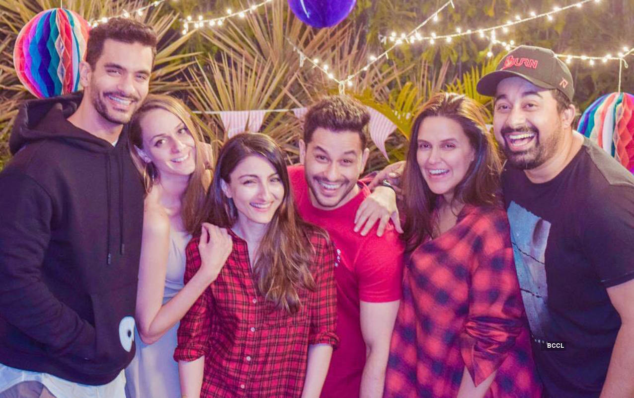 Neha Dhupia, Soha Ali Khan and other celebs attend Rannvijay Singha's daughter Kainaat's birthday party