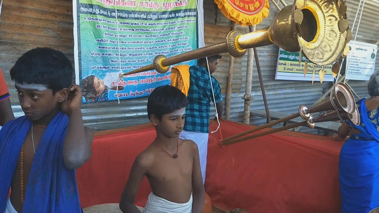 40 different old traditional Tamil musical instruments