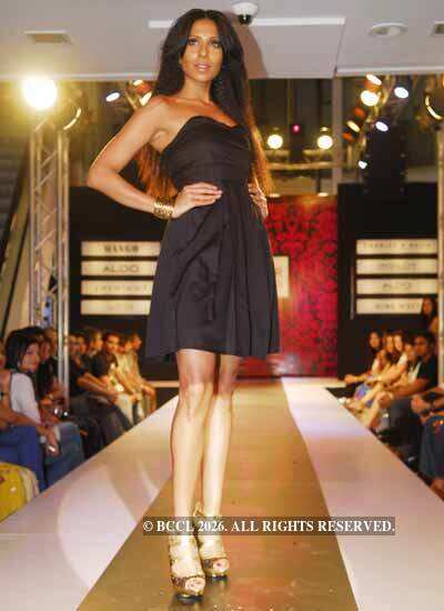 A model walks the ramp during 'Major Brands' fashion show at G-7 Mall ...