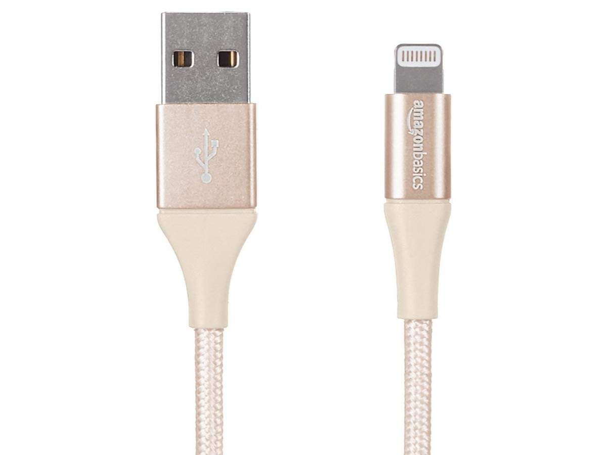 AmazonBasics double braided Nylon USB lightning cable: Available at Rs 749 (original price Rs 2,500)