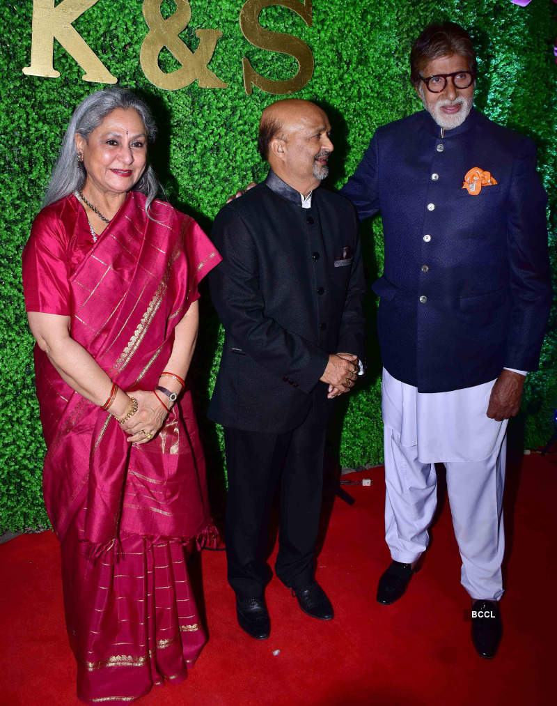 Amitabh Bachchan, Anil Kapoor and other celebs attend lyricist Sameer Anjaan's daughter's wedding reception