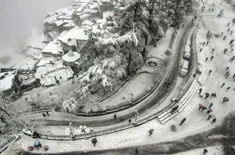 Shimla gets heaviest snowfall of the season