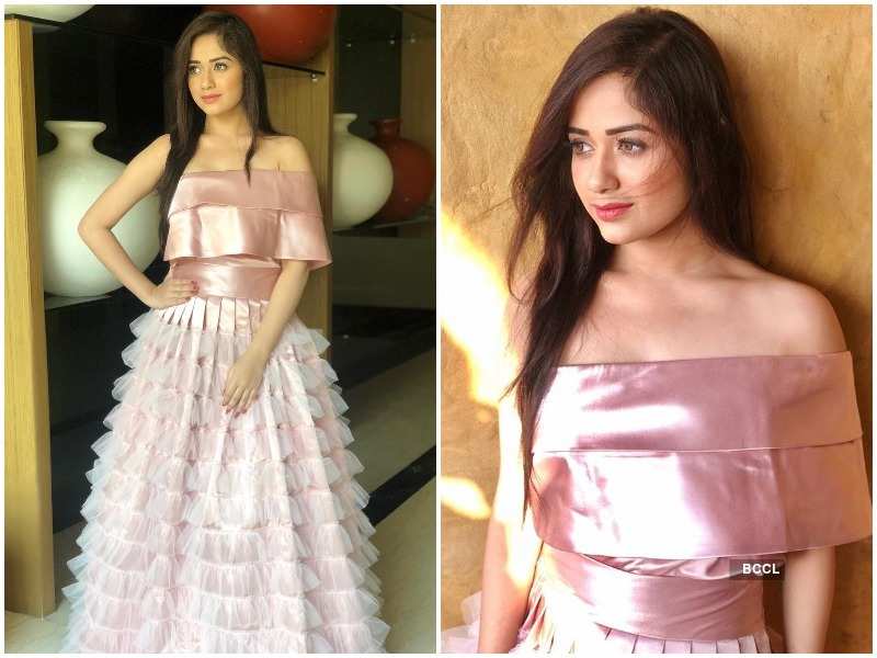 jannat zubair pink gown