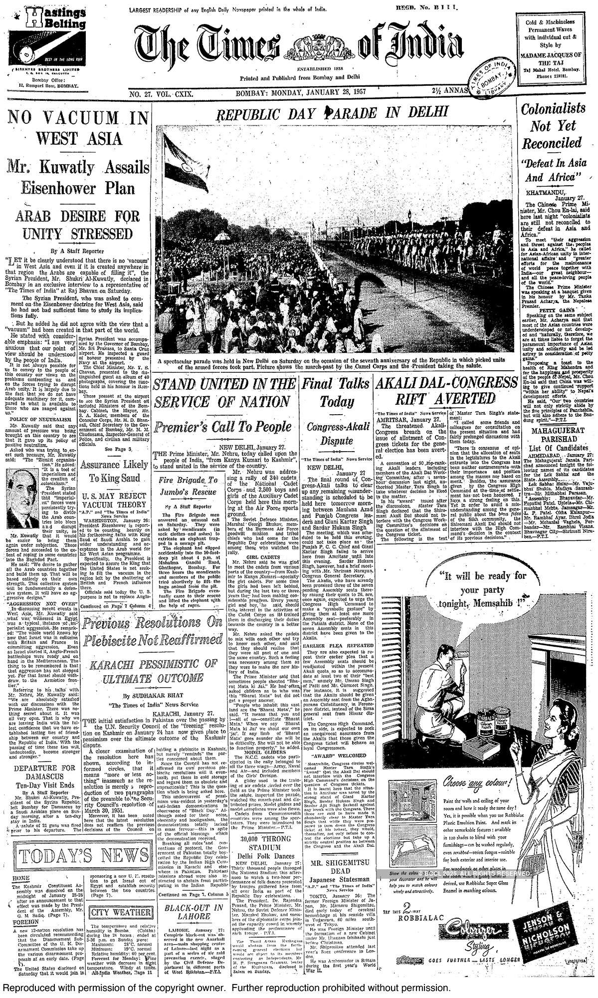 Republic Day through the years from The Times of India's archives