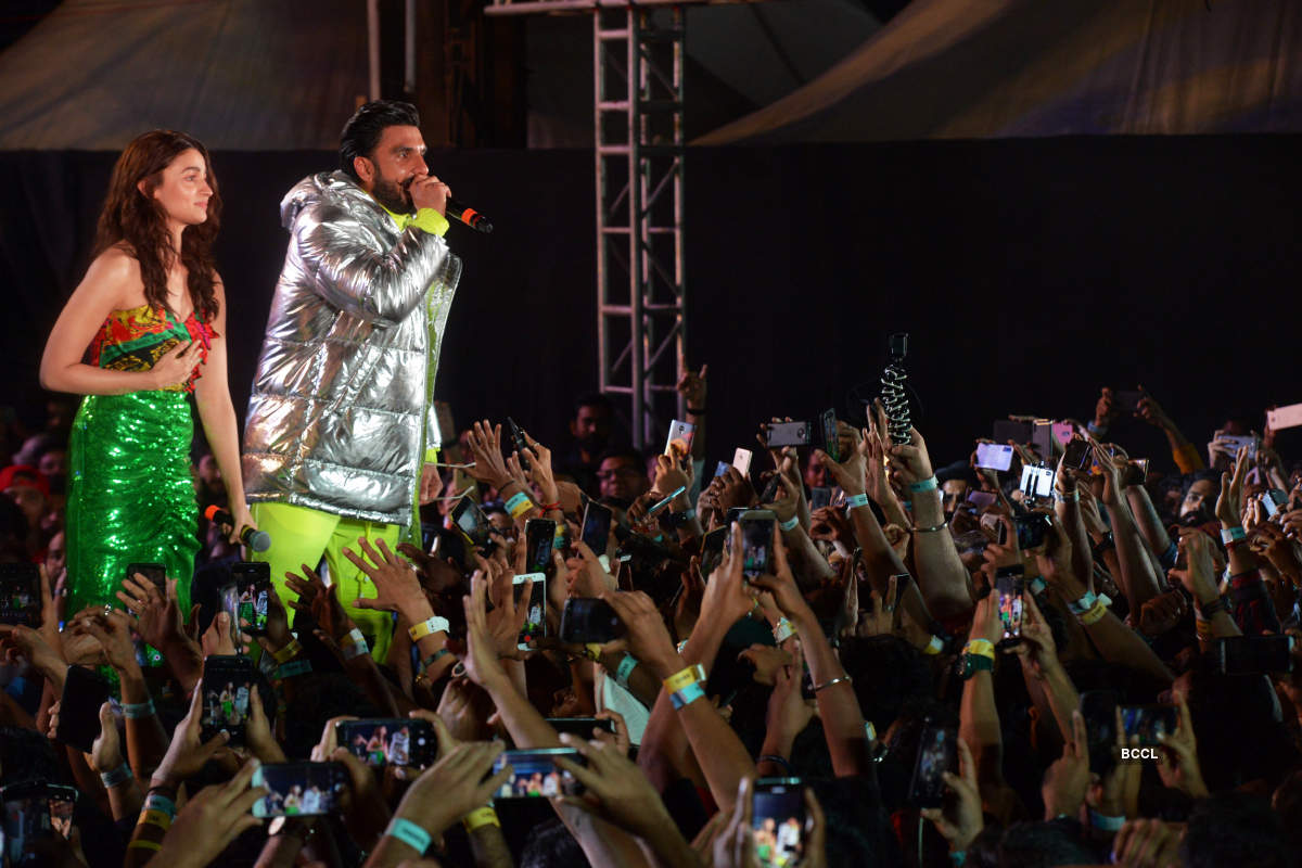 Ranveer Singh and Alia Bhatt set the stage on fire with their electrifying performance at Gully Boy music launch