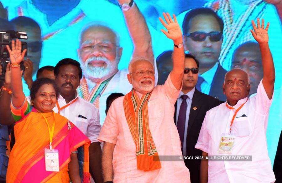 PM Modi holds rally in Madurai 