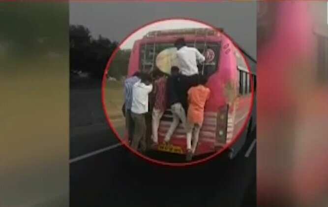 Caught on Cam: Students perform stunts on moving bus in Tamil Nadu