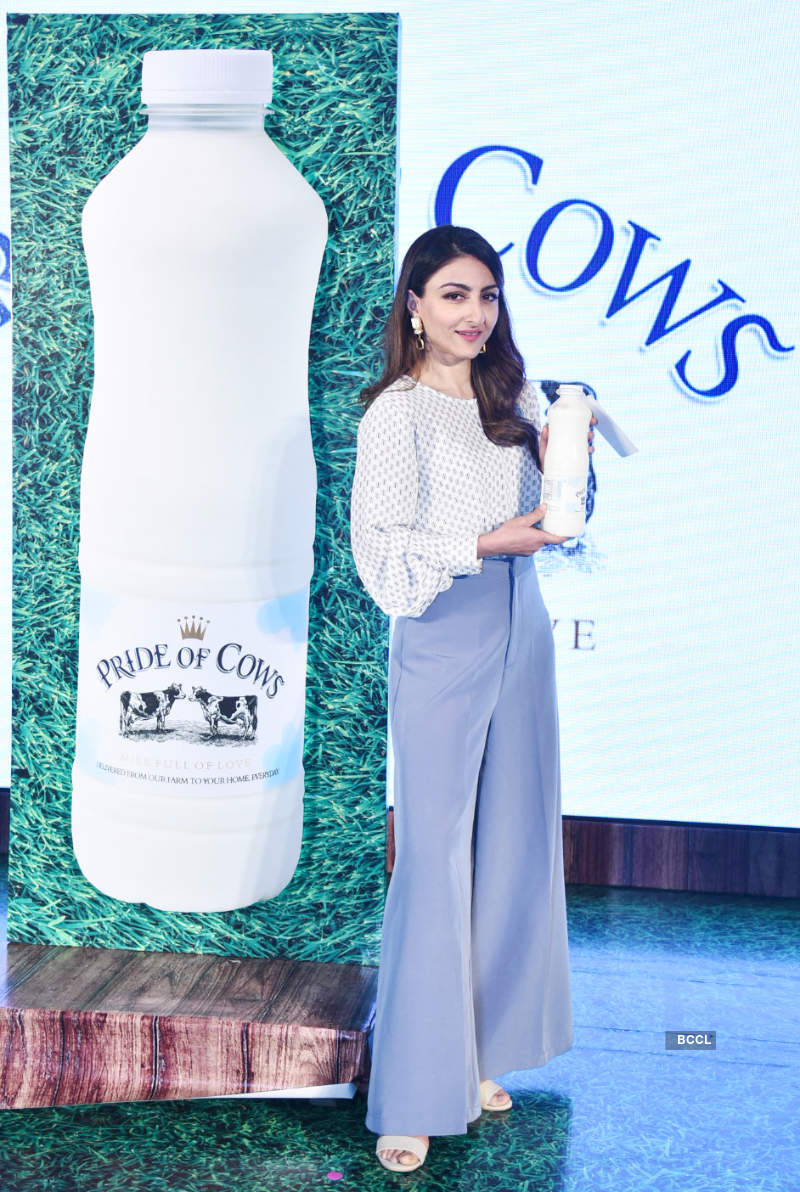 Soha Ali Khan graces the launch of a dairy product