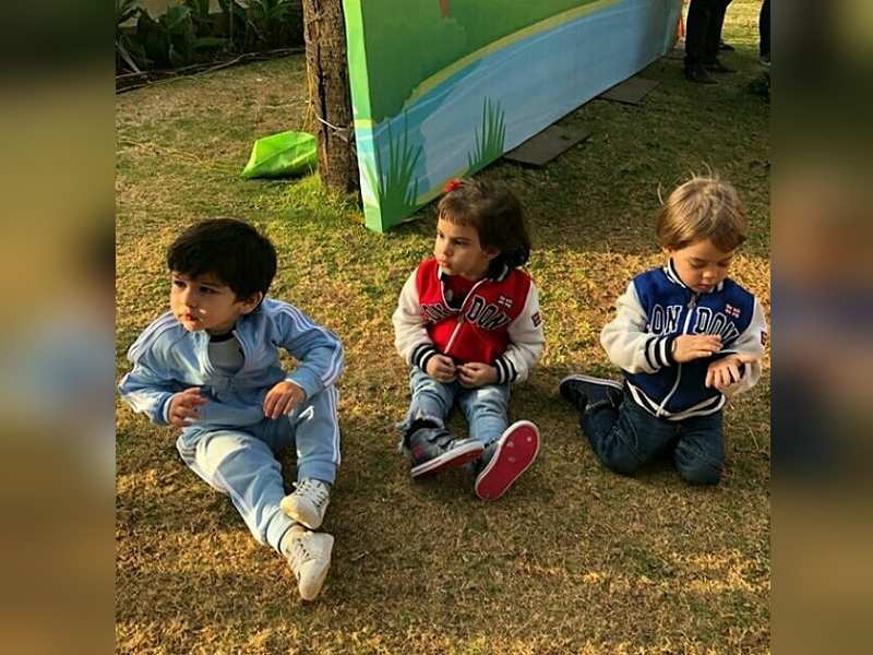 ​Taimur Ali Khan's curious look from Yash and Roohi Johar's birthday bash is going viral