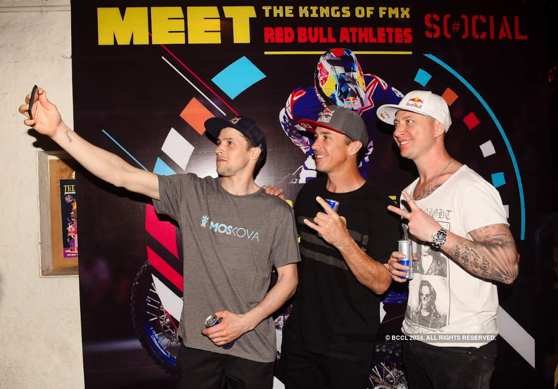 Popular freestyle motocross athletes meet and greet their fans