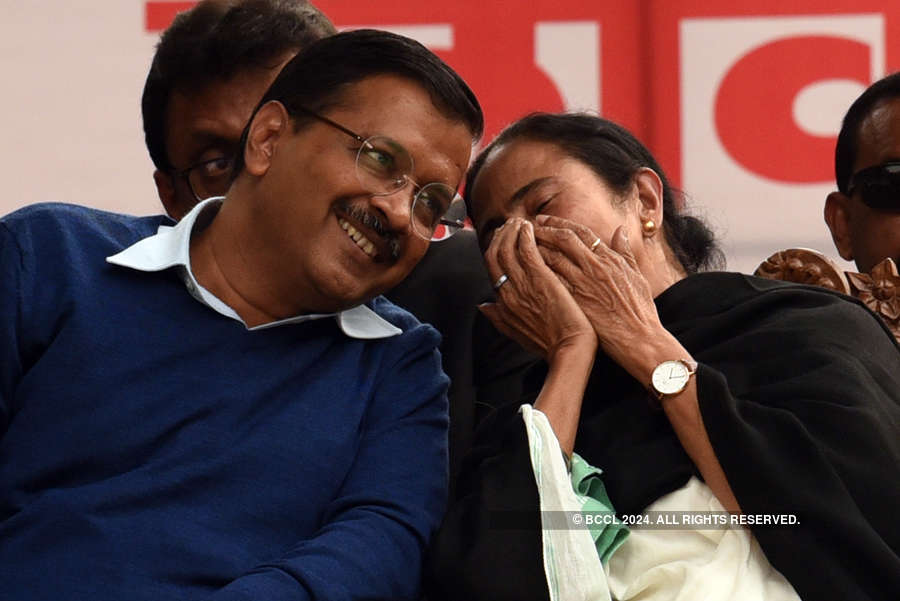 Opposition leaders show unity at mega rally in Delhi