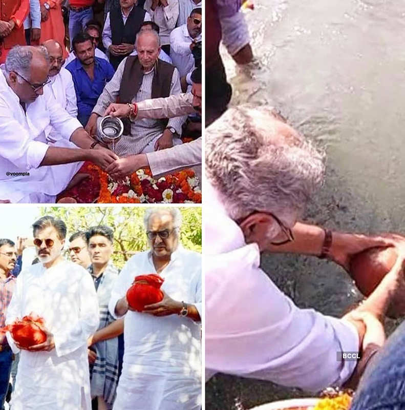 Sridevi's 3rd Death Anniversary: Boney Kapoor & daughters Janhvi Kapoor and Khushi Kapoor perform puja