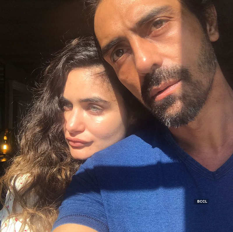 Pictures of Arjun Rampal flaunting his new look in platinum blonde hair go viral