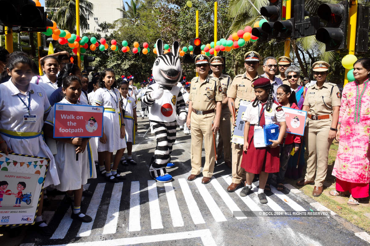 Kids participate in ‘Road Safety Week’ awareness campaign