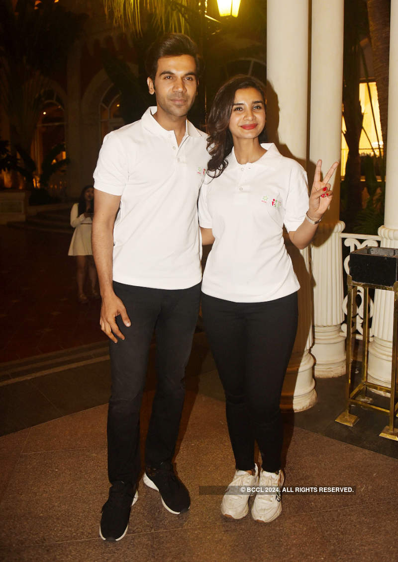 Rajkummar Rao and Patralekha attend 'Sons Share The Load' campaign