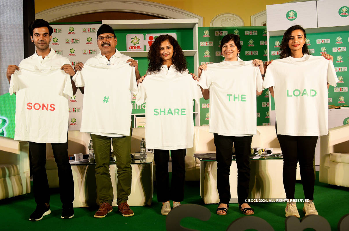 Rajkummar Rao and Patralekha attend 'Sons Share The Load' campaign