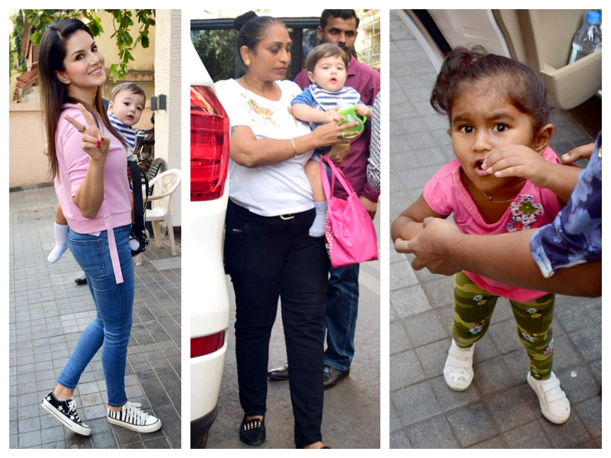 Photos: Sunny Leone has a mother’s day out with kids Nisha, Asher and Noah