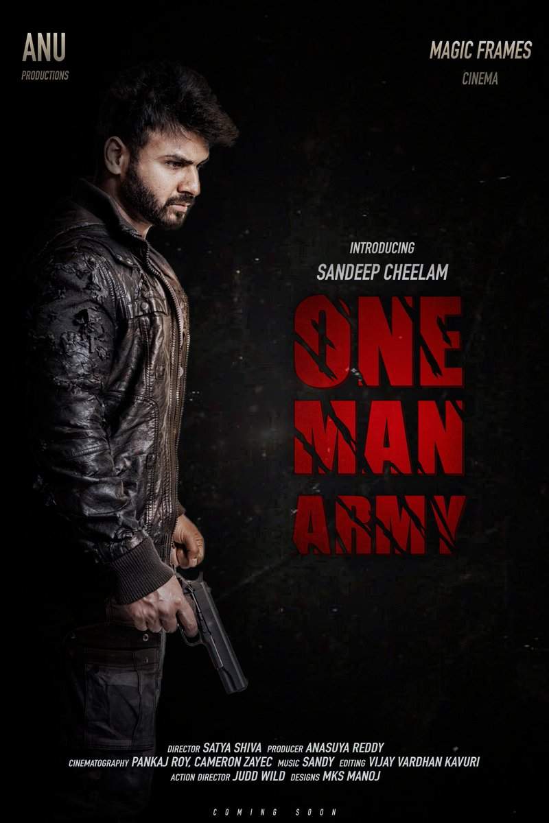 One Man Army First Look Of Debutant Sandeep Cheelam Starrer Unveiled Telugu Movie News Times Of India