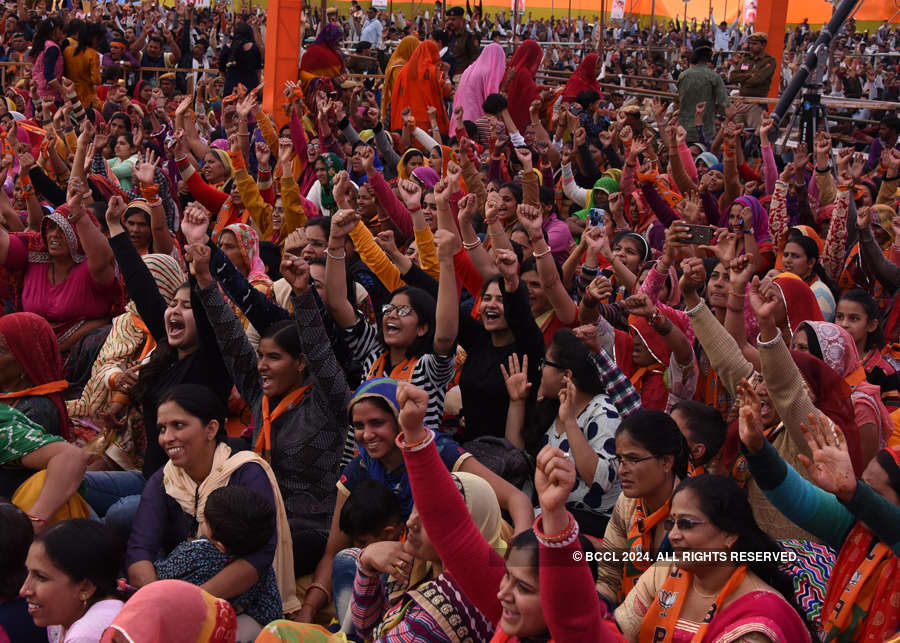 PM Modi holds rally in Rajasthan's Churu